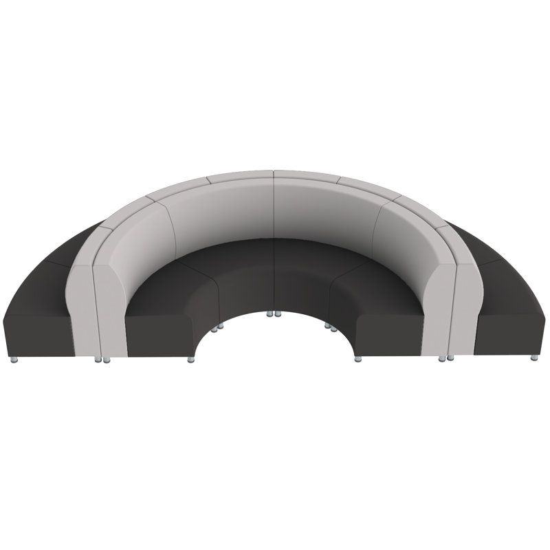 Ensemble de 12 chaises Pro Crest Connect, Noir/gris