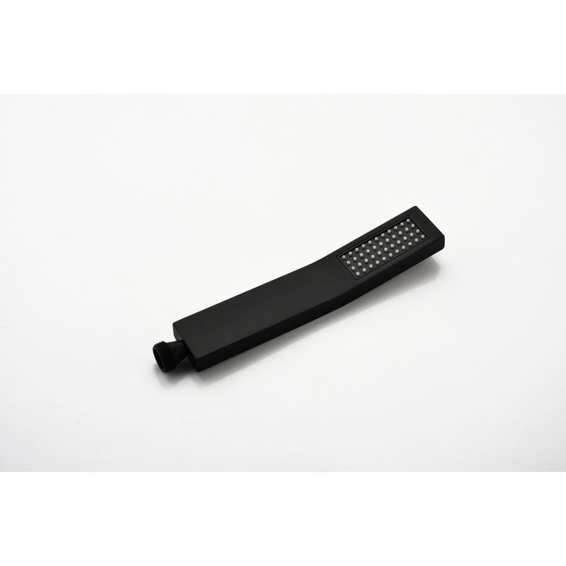 Tête de douche à pluie murale noire matte de 12 po - Buse autonettoyante pour douche charmante, convient à tous les accoudoirs standard, conforme aux recommandations de raccordement de tuyaux américaines