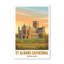 St Albans Cathedral, England - Romantic Travel Poster In Golden Light. Giclee Print On Wrapped Canvas. Wall Art, Home Decor - Religious & Cultural Sites, England - Wrapped Canvas Print-641863731