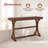 Narrow Console Table Vintage Accent Sofa Table w/ Open Storage Shelf Walnut-957947785