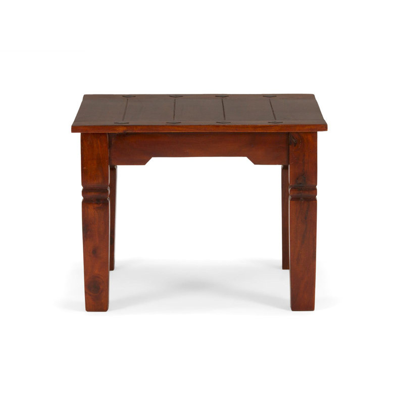 Eccles Solid Wood Four Leg Coffee Table, Brown