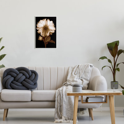 Art mural moderne sur toile flottante, maman sépia par Caroline Kelly