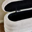 Deaysia 121cm Wide Oval Solid Colour Standard Ottoman with Storage