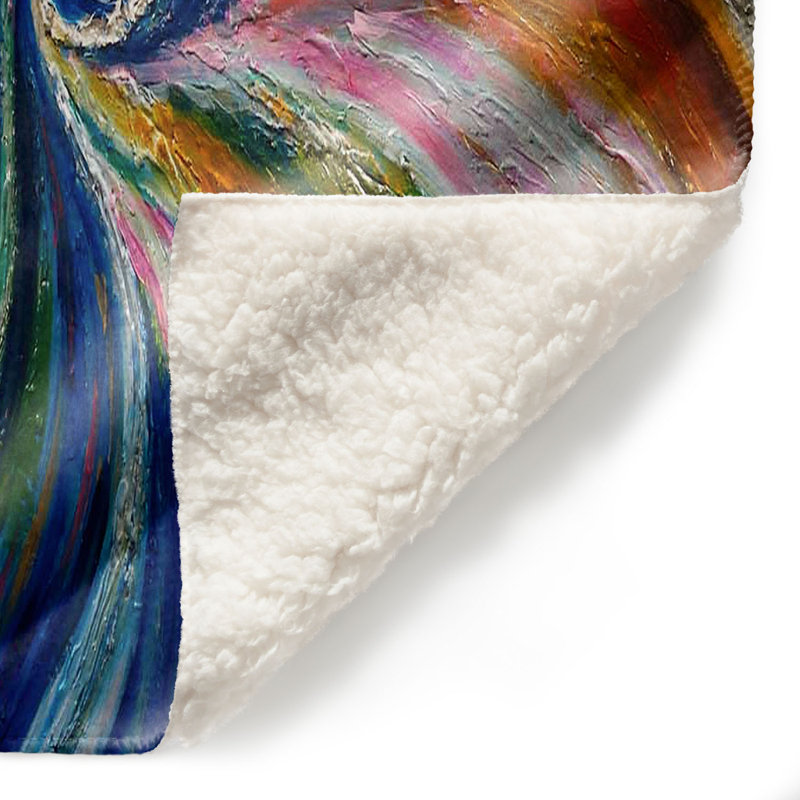 Couverture sherpa douce en spirale i, l 51 po x L 60 po