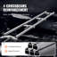 Rail Mill Guide System, 9 ft Milling Guide, 4 Crossbar Kits Chainsaw Mill Rail Guide, Aluminum Adjustable Saw Mill Rail System Work with Chainsaw Mills for Builders and Woodworkers