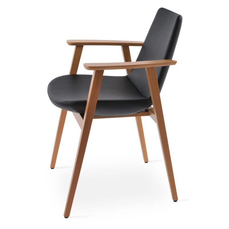 Fauteuil large 19,5 po Eiffel, Naturel, Laine marron foncé