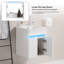 Meuble-lavabo de 16 po avec lavabo, capteur de lumière, espace de rangement