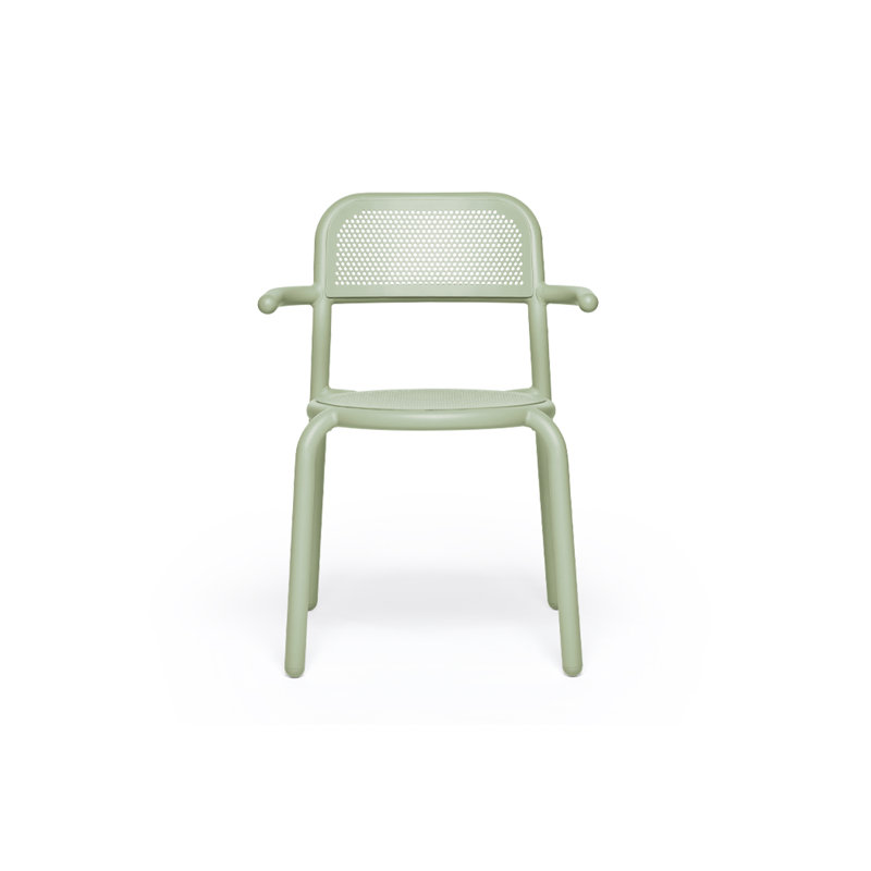 Toni Bistreau Outdoor Bistro Table Set With Armchairs, Mist Green