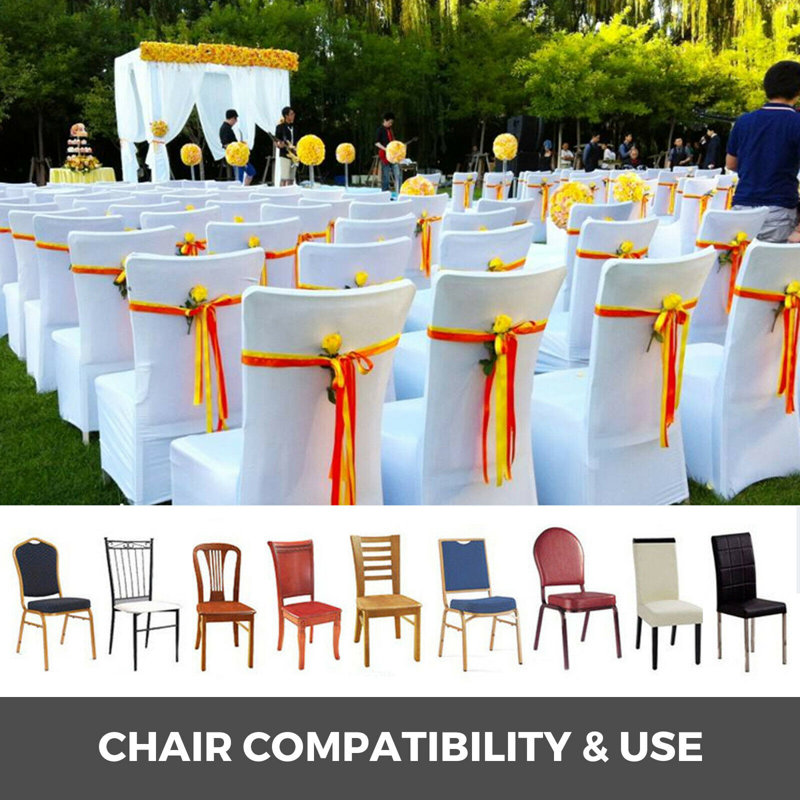 Polyester Box Cushion Dining Chair Slipcover