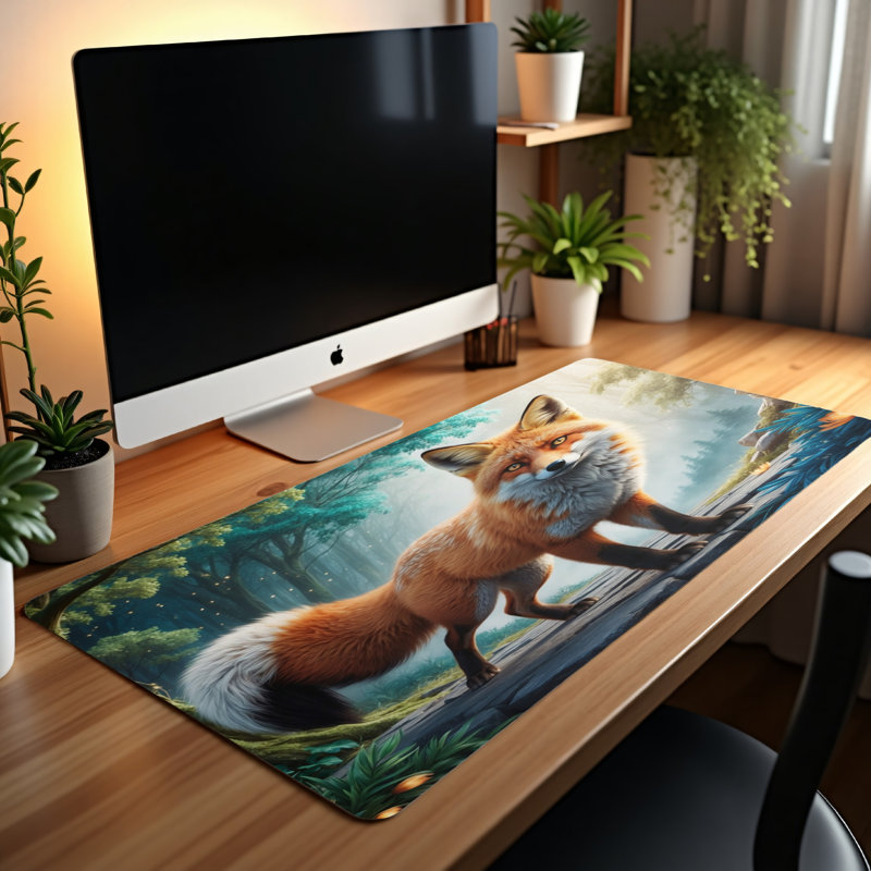 Polyester Desk Pad, 14.4x12.1