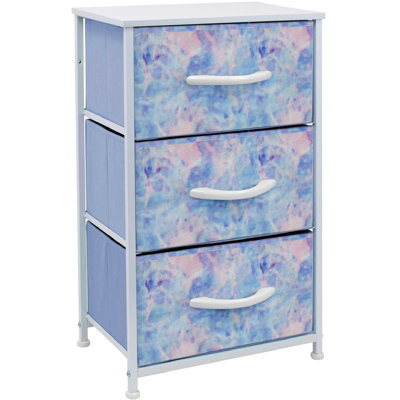 Commode 3 tiroirs - Teinture Tie Dye