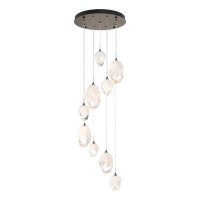 Luminaire suspendu géométrique à 9 lumières Chrysalis