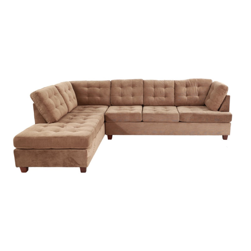 Canapé modulaire 2 pièces Panek, Suède truffe