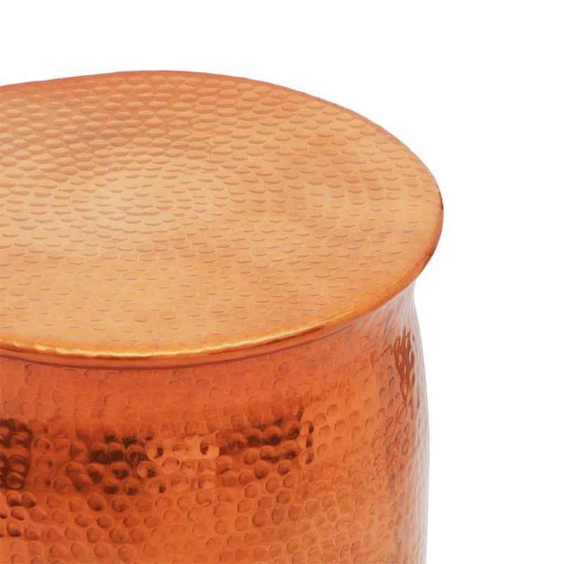 Bodine Drum End Table, Brass