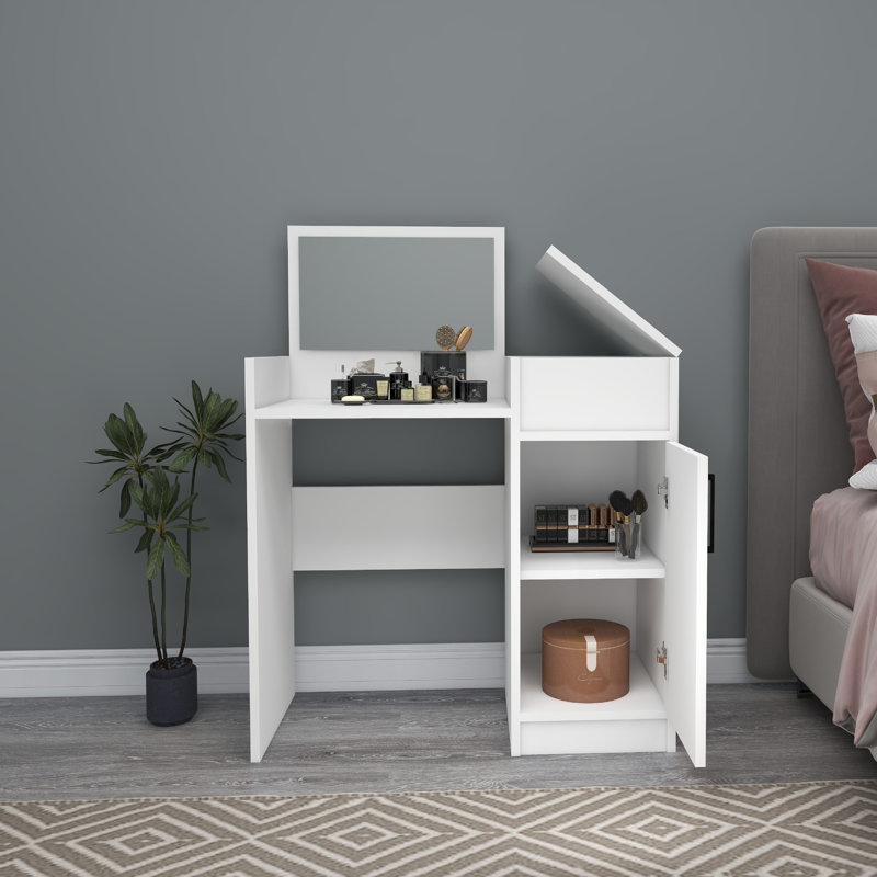 Table de maquillage, Blanc