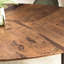 Grenville 109 cm Oval Wood Top Dining Table with Iron Base
