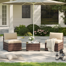 2-Person Outdoor Seating Group With Cushions