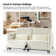 Teekam 73.25"W Power Reclining Zero Gravity Sofa With Adjustable Headrest And Footrest