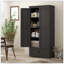 Grande armoire de rangement pour garde-manger, garde-manger autoportant Farmhouse avec 2 portes, tiroir et tablettes réglables pour la salle à manger