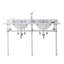 Greyleigh Copeland 60" Stone Oval Bathroom Sink with Overflow-247548356-172906491