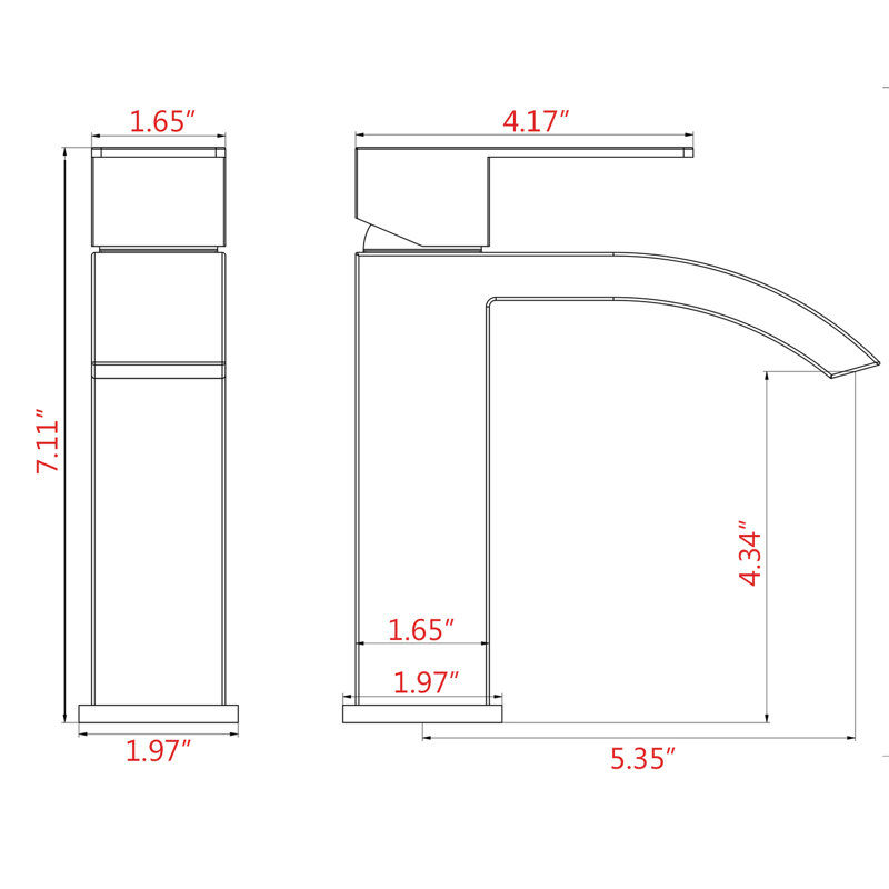 Single-handle Bathroom Faucet, Brushed Nickel