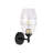 1 Light Glass Shade Wall Sconce
