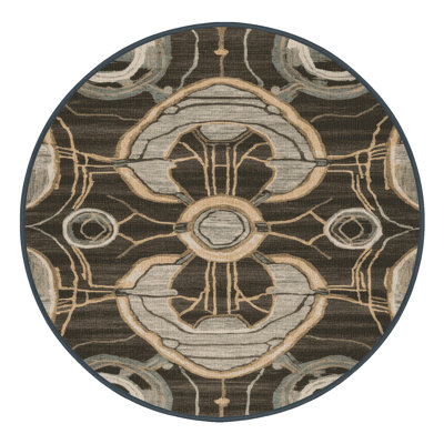 Tapis brun lavable à la machine