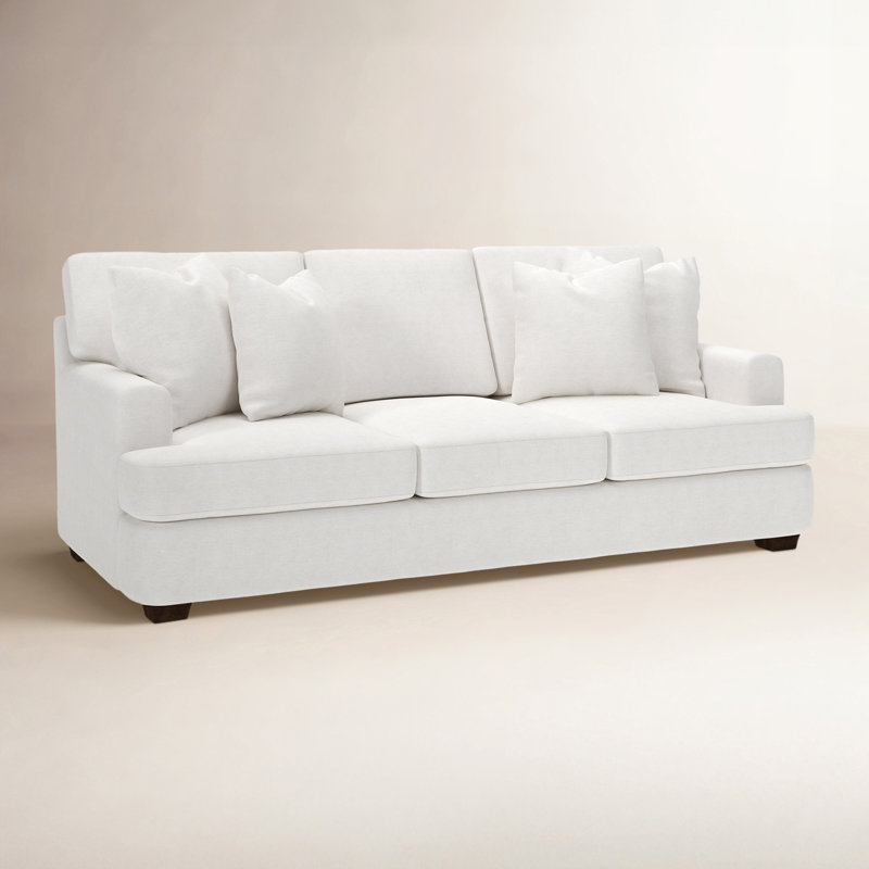 Canapé rembourré 90 po Emilio, Chenille Crypton® neige Nomad