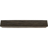 Hand Hewn Faux Wood Fireplace Mantel