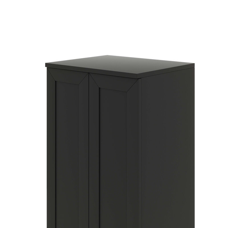 Armoire de rangement polyvalente 2 portes, Black