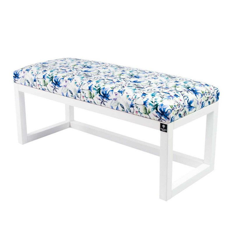 Velvet Upholstered Bench, 40cm H x 140cm W x 35cm D