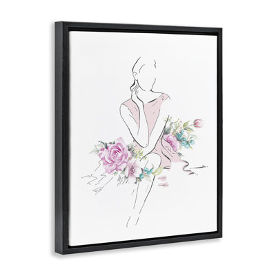 "Soft Floral Fashion", art mural encadré par Patricia Pinto
