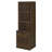 Geary Dark Pine 3-Shelf Bookcase USB And Lockable Drawer-2026987687