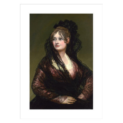 «Dona Isabel de Porcel» par Francisco de Goya, impression giclée encadrée