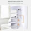 Wall Mounted Bathroom Cupboard With Mirror And Adjustable Shelves - 31.5"X23.5", Fashionable Outlook, Abundant Storage Space, Silent Door Hinges, White