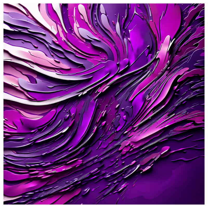 Couvertures mauves à motif abstrait fluide, L 50 po x H 60 po