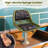 Folding Fishing Boat Seat w/High-density Sponge Cushion PVC Surface & PP Frame Green