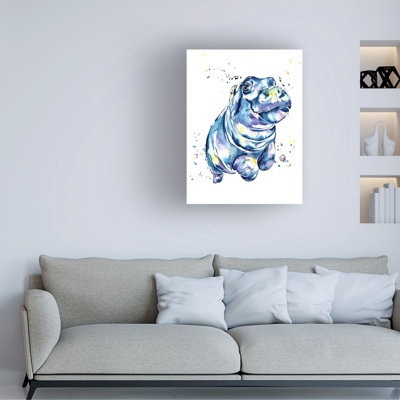 Lisa Whitehouse Hippo Canvas Art