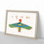 Hawk Emblem by J.F. Champollion - Picture Frame Painting Print-55580220-55580218