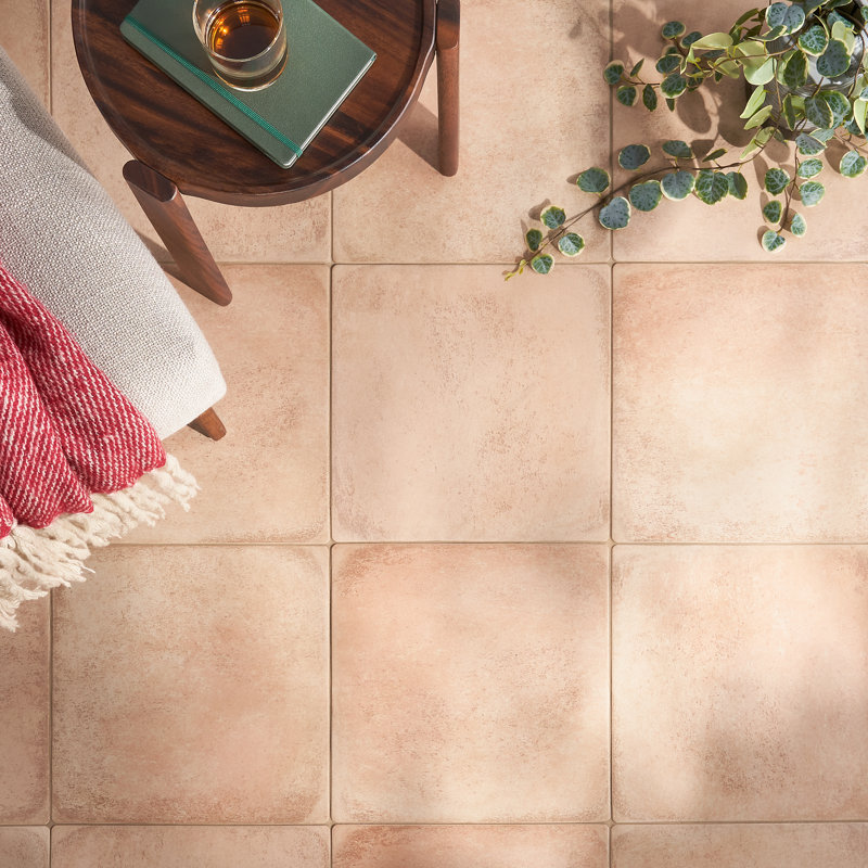 Kaleo 14.17 in. x 14.17 in. Matte Porcelain Terracotta Look Floor and Wall Tile(10.76 Sq. Ft./ Case), Clay