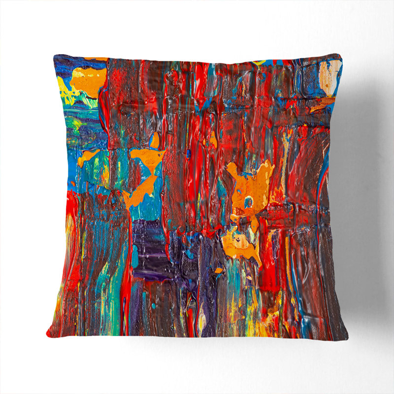 Abstract Square Throw Cushion, 55 x 55 cm