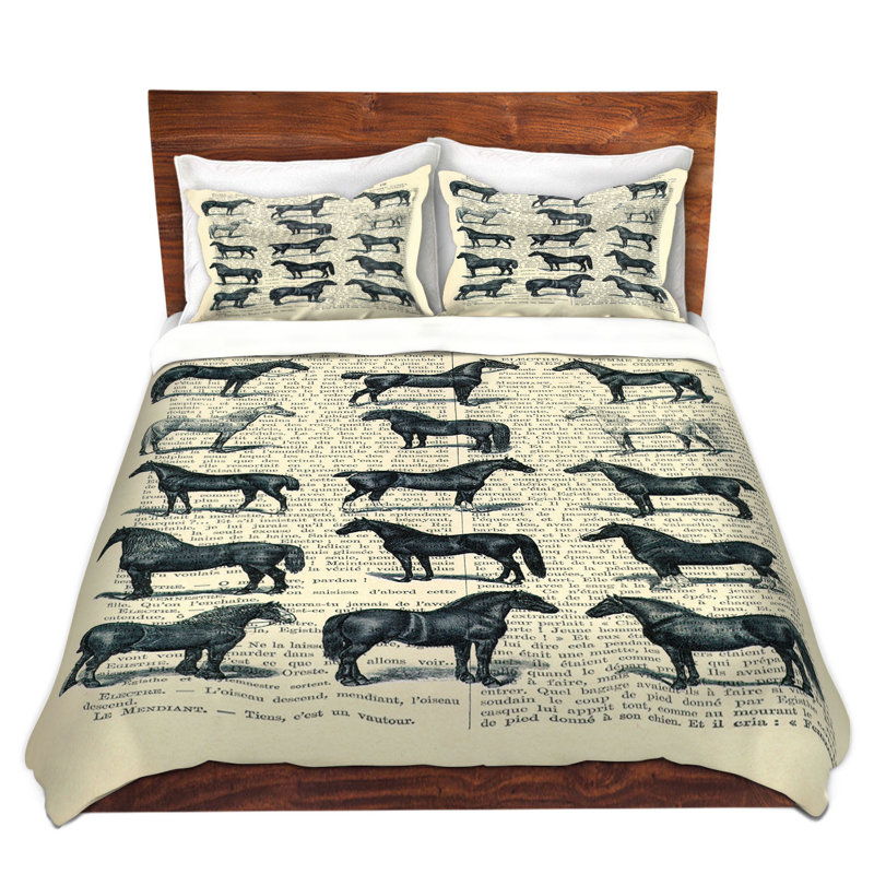  Housses de couette en microfibre Madame Memento Horse Breeds, Grand