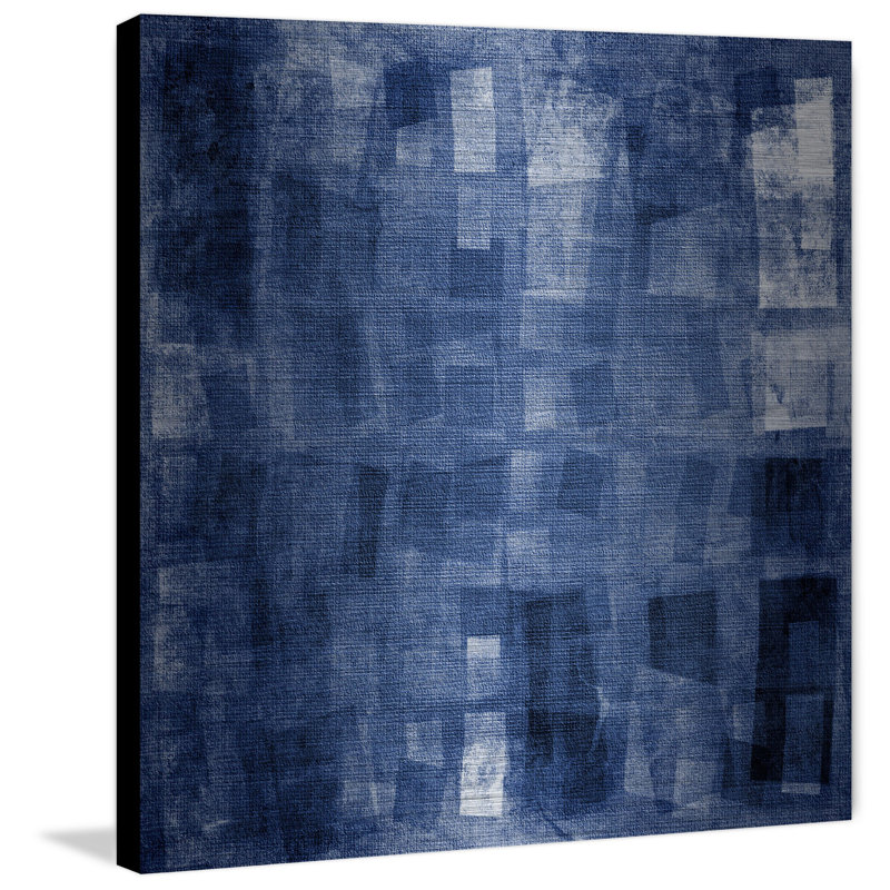«Recherche de bleu», impression Marmont Hill sur métal, H 40 po x l 40 po x P 1,5 po