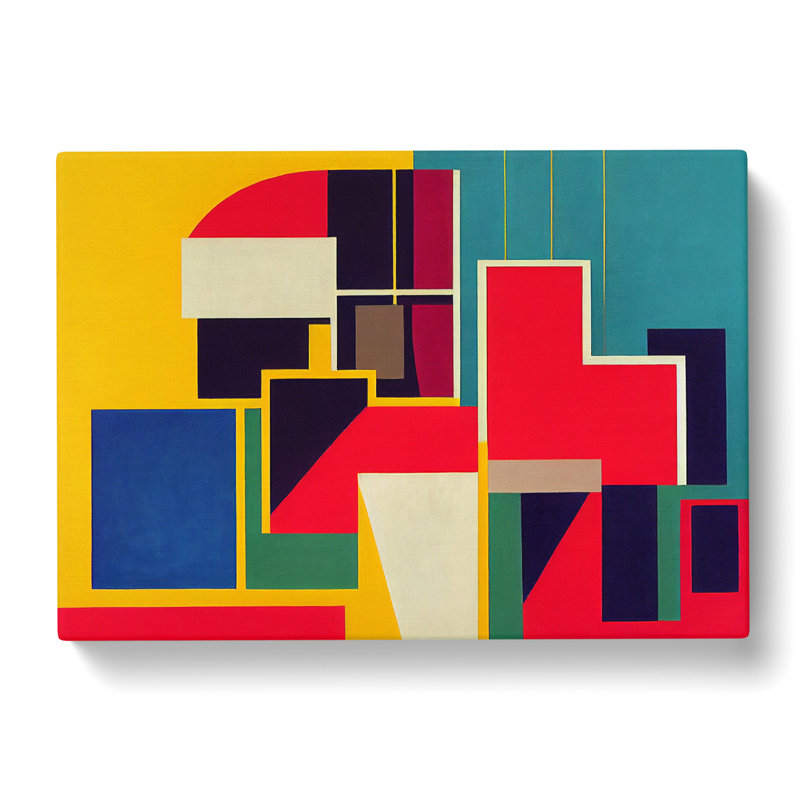 Dazzling Modern Abstract - Wrapped Canvas Print, 40cm H x 60cm W x 3cm D