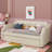 Twin Size  Linen Upholstered Daybed Sofa Bed With Pull-Out Trundle Design-1480252240