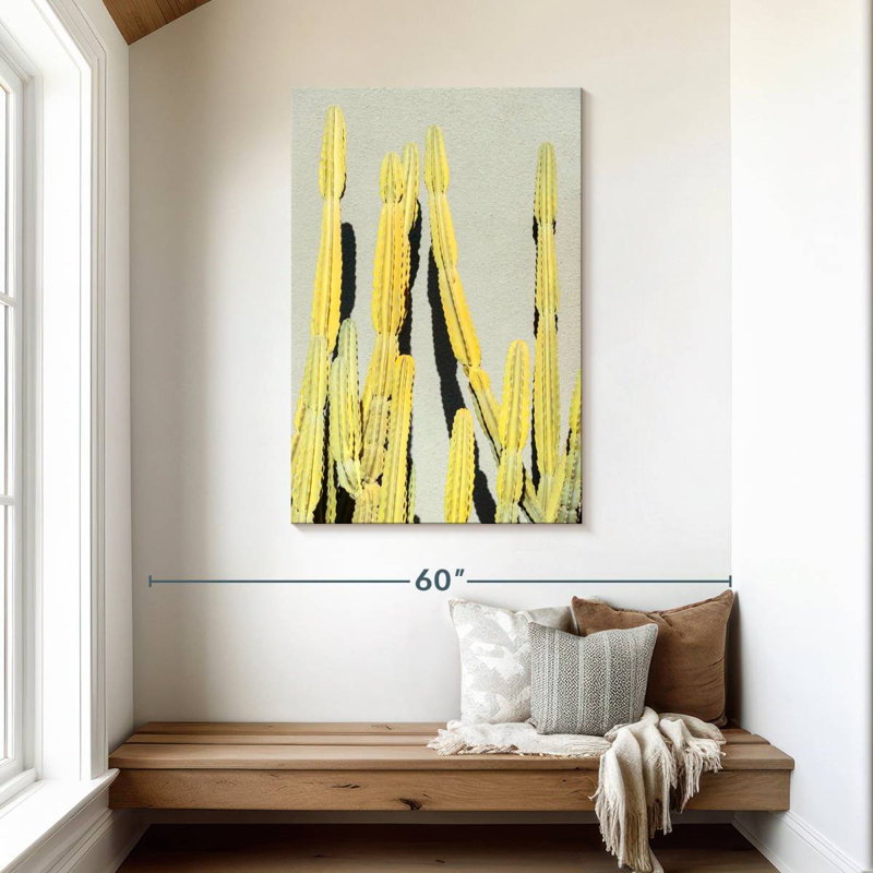 Harnek Yellow Cactus, 45" H x 30" W