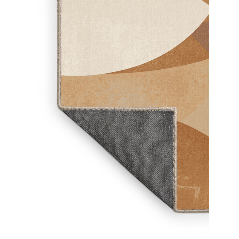 Tapis beige doux et moelleux Elwell, 3 x 5