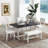 Risner Modern Risner Rectangular 35.4'' L x 59'' W Dining Set,kitchen table set,dining table set,dining room set-997582986-997582989-997582988