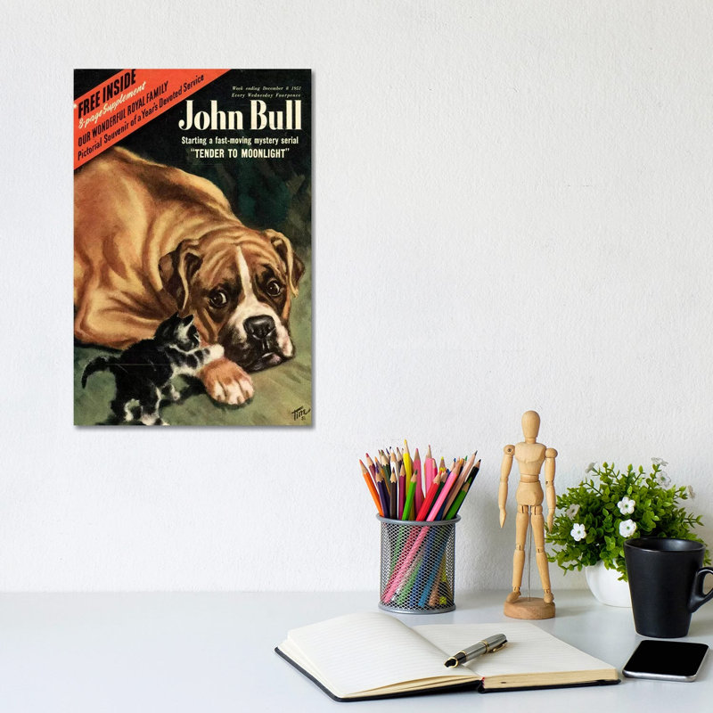 1951 John Bull Magazine Cover by The Advertising Archives - Gallery-Wrapped Canvas Giclée on Canvas, 20.32 cm H x 30.48 cm W