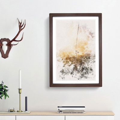 Cable Car In Turkey Watercolour - Picture Frame Graphic Art